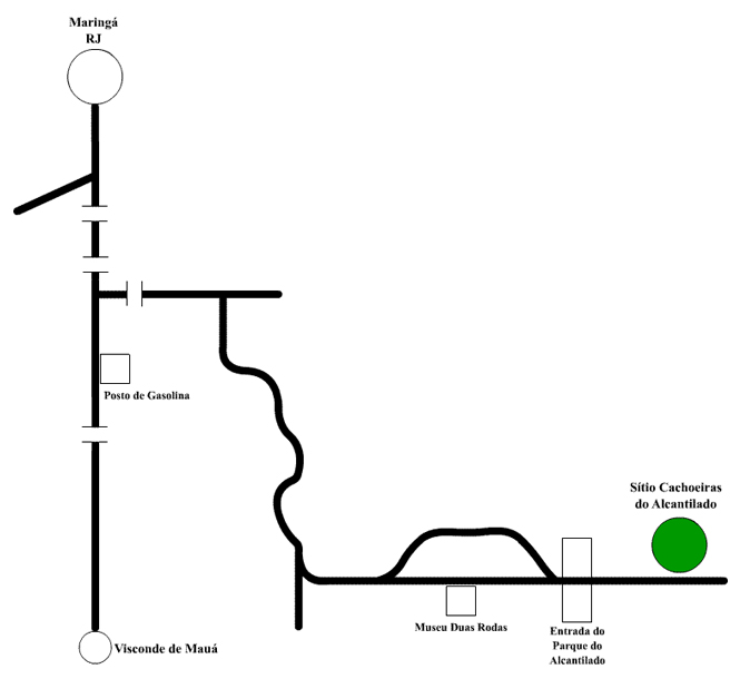 Mapa de Localizao - Stio Cachoeiras do Alcantilado